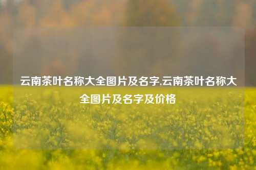 云南茶叶名称大全图片及名字,云南茶叶名称大全图片及名字及价格