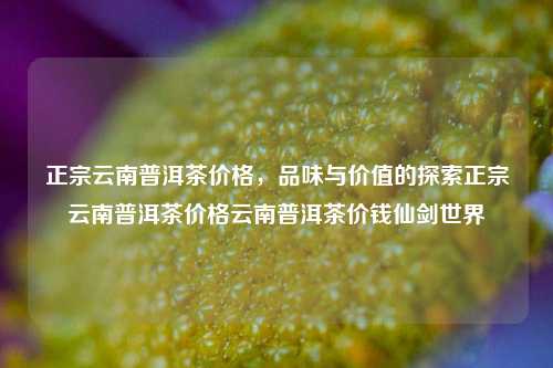 正宗云南普洱茶价格，品味与价值的探索正宗云南普洱茶价格云南普洱茶价钱仙剑世界