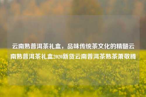 云南熟普洱茶礼盒，品味传统茶文化的精髓云南熟普洱茶礼盒2020新货云南普洱茶熟茶萧敬腾