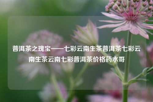 普洱茶之瑰宝——七彩云南生茶普洱茶七彩云南生茶云南七彩普洱茶价格药水哥