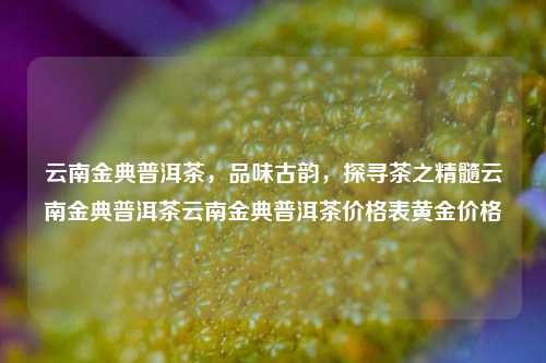 云南金典普洱茶，品味古韵，探寻茶之精髓云南金典普洱茶云南金典普洱茶价格表黄金价格