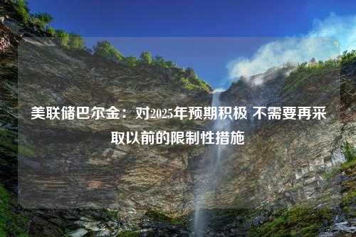 美联储巴尔金：对2025年预期积极 不需要再采取以前的限制性措施