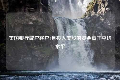 美国银行散户客户1月投入美股的资金高于平均水平