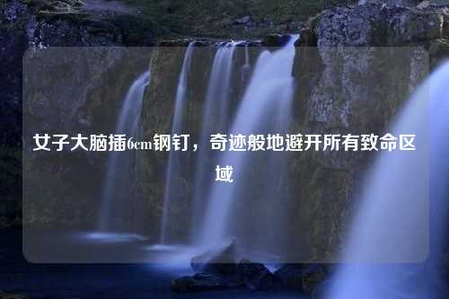 女子大脑插6cm钢钉，奇迹般地避开所有致命区域