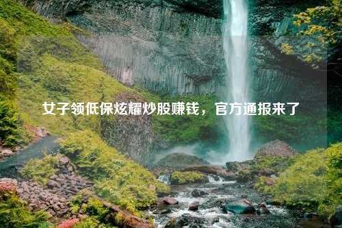 女子领低保炫耀炒股赚钱，官方通报来了